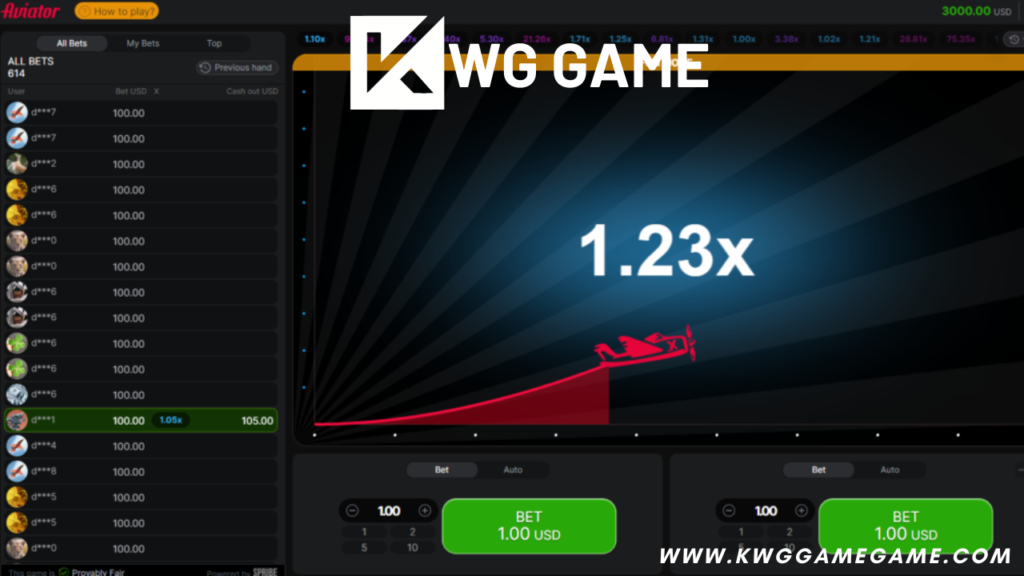 KWG Game Aviator: A high-stakes online game with fast gameplay and a 97% RTP, offering big rewards with each round.